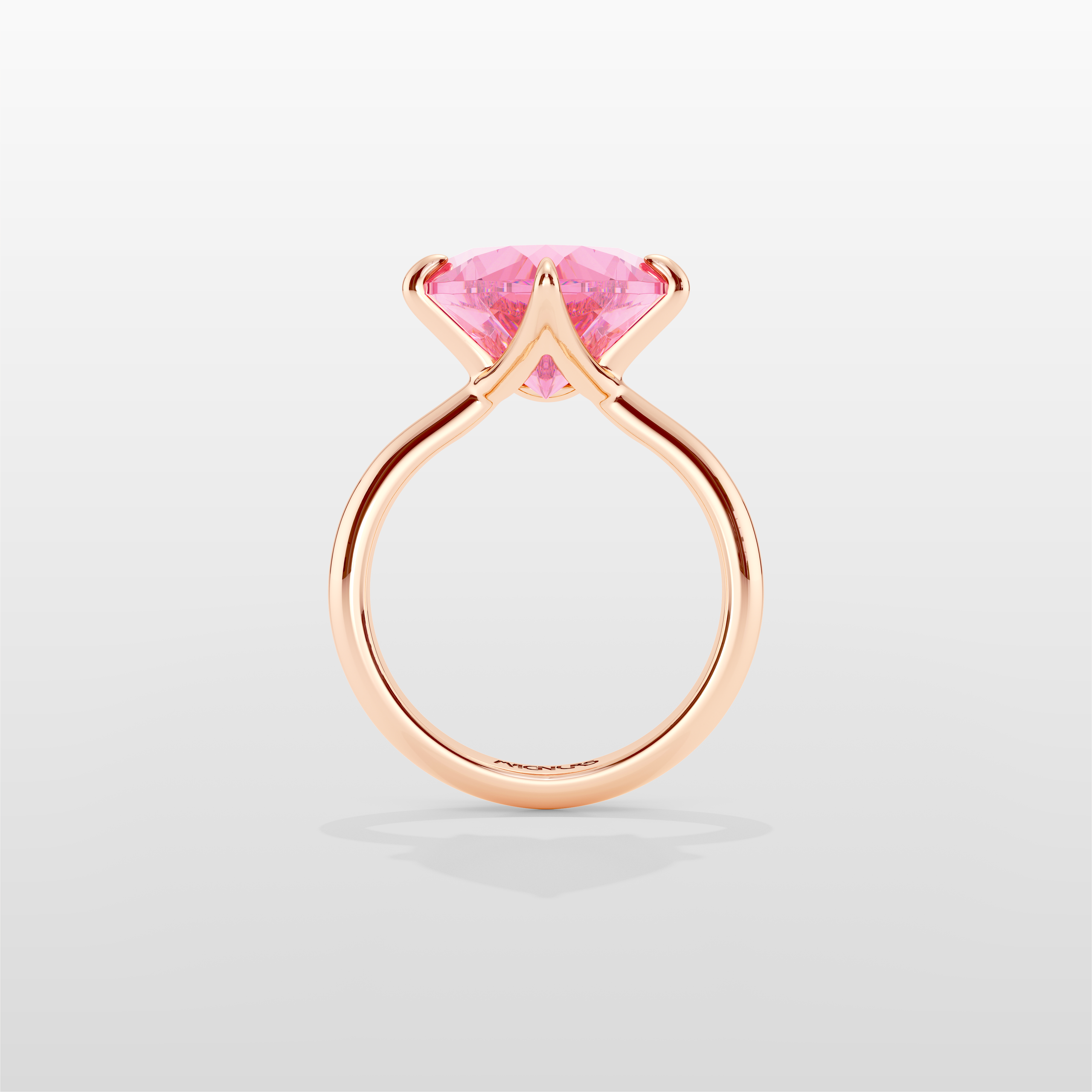 Magnurs Pink Heart Ring - Rose Gold