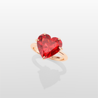 Magnurs Red Heart Ring - Rose Gold