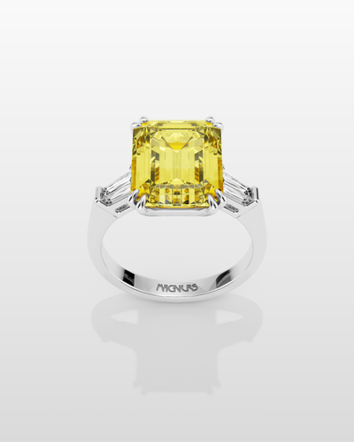 Magnurs Yellow Lucienne Ring - White Gold