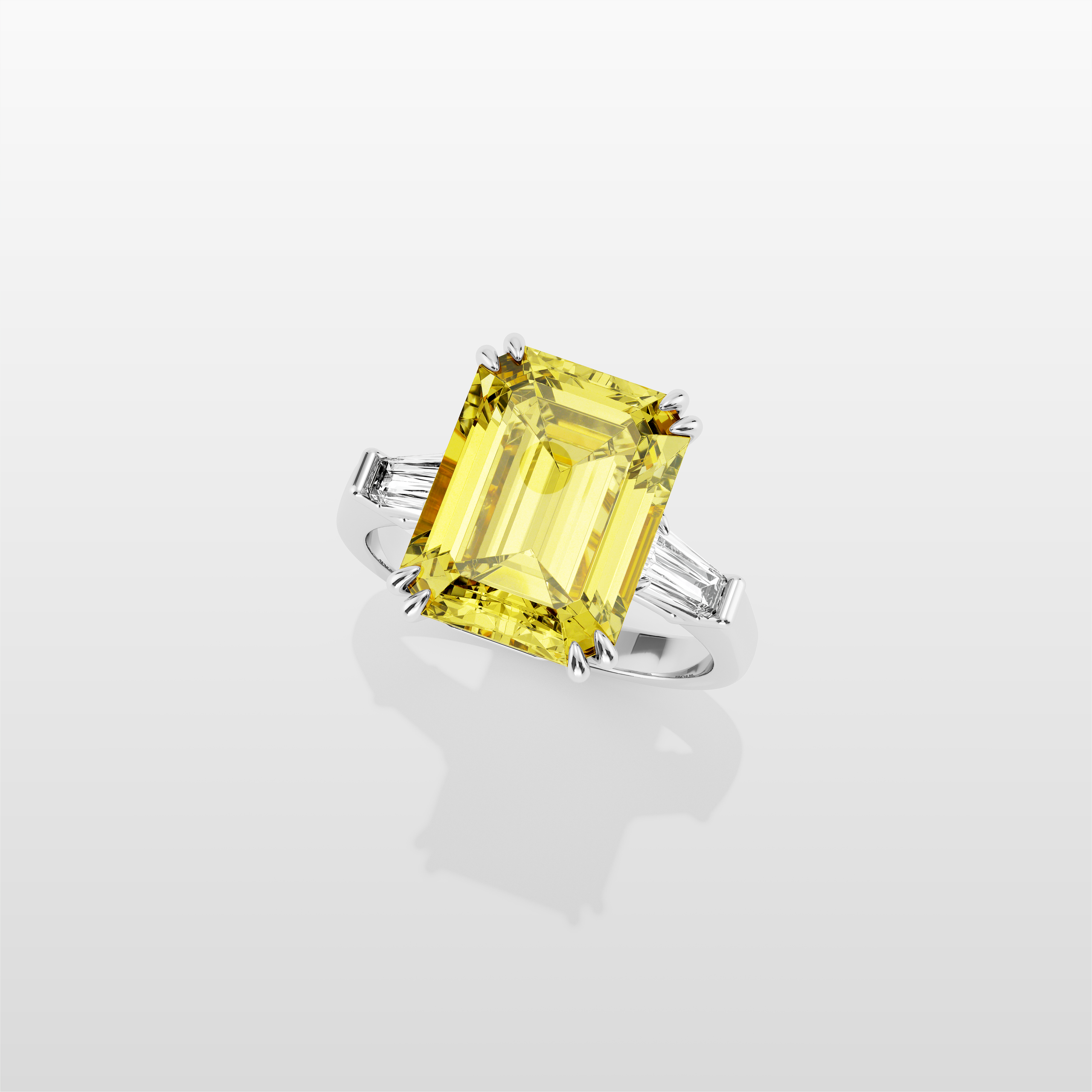 Magnurs Yellow Lucienne Ring - White Gold