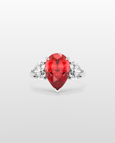 Magnurs Red Inferna Ring - White Gold