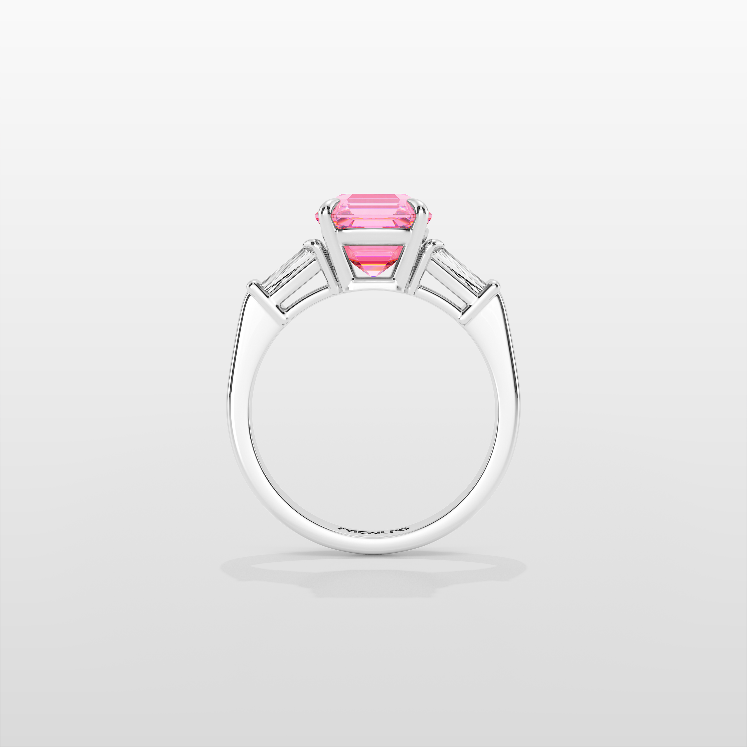 Magnurs Pink Aurora Ring - White Gold