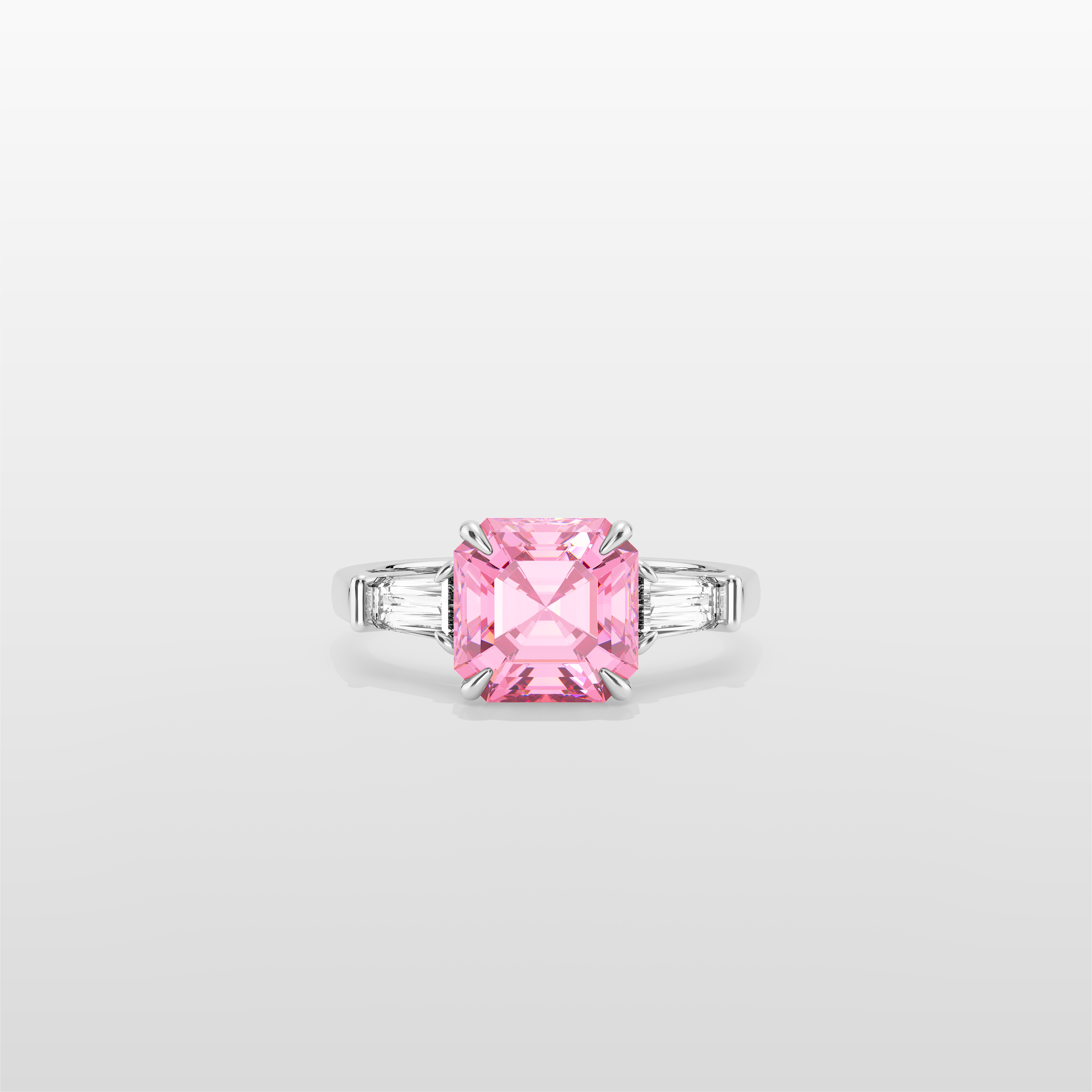 Magnurs Pink Aurora Ring - White Gold