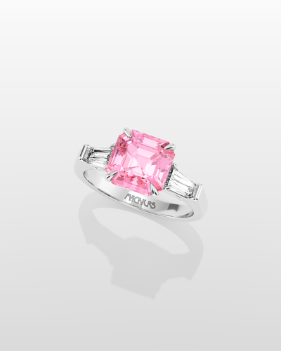 Magnurs Pink Aurora Ring - White Gold
