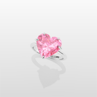 Magnurs Pink Heart Ring - White Gold