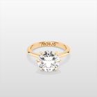 Magnurs Classic Round Brilliant Engagement Ring - Yellow Gold