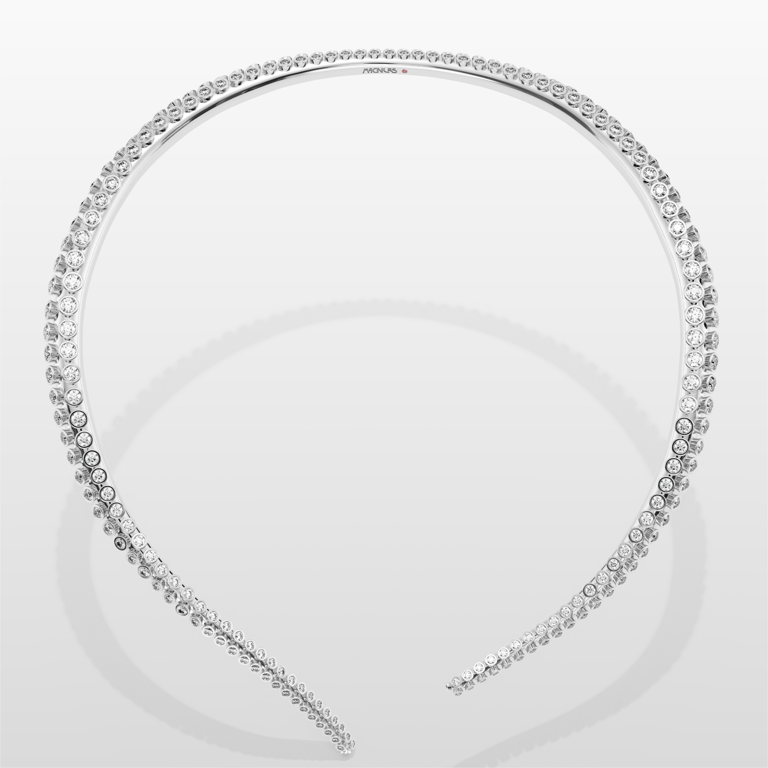 Grand Octopus Necklace - White Gold
