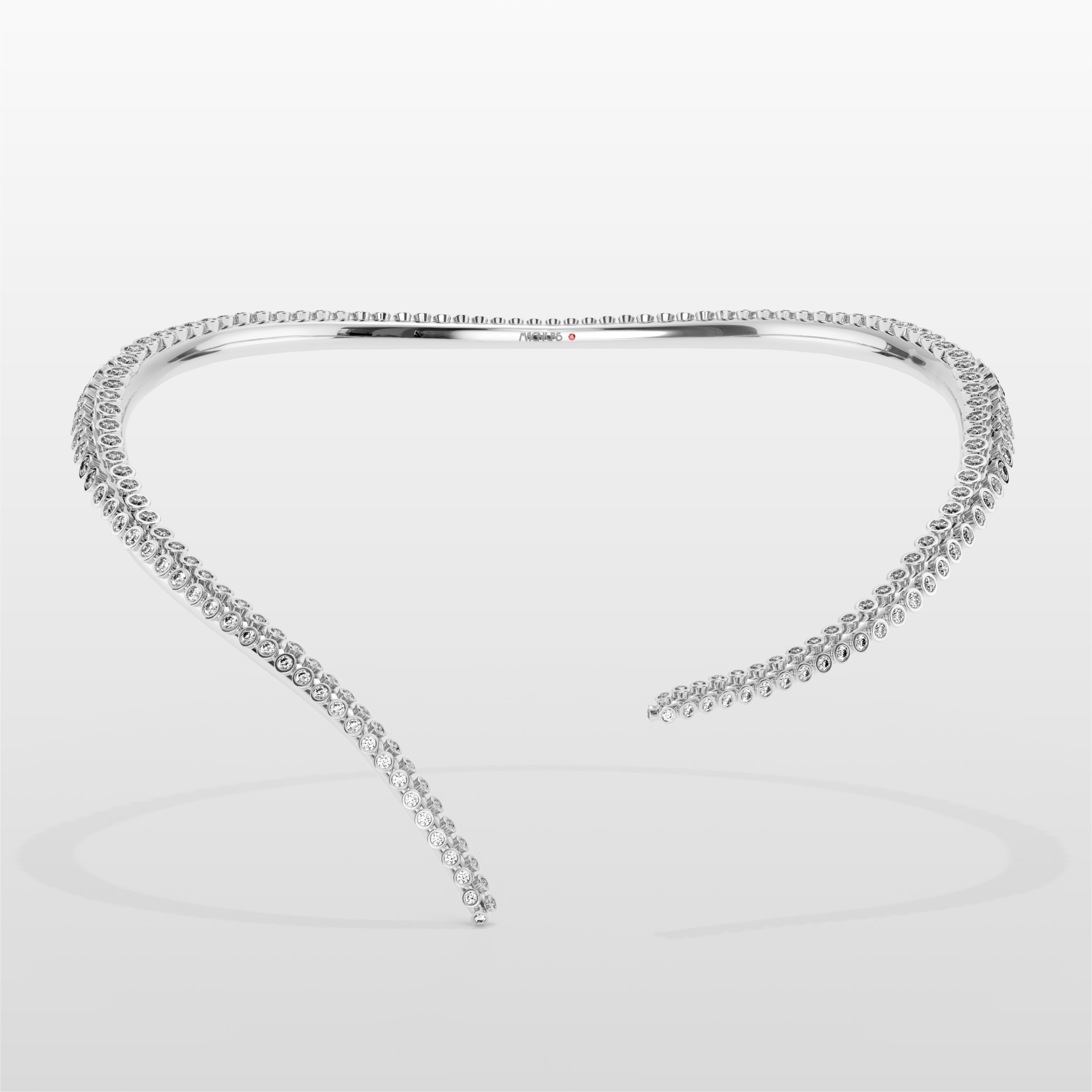 Grand Octopus Necklace - White Gold