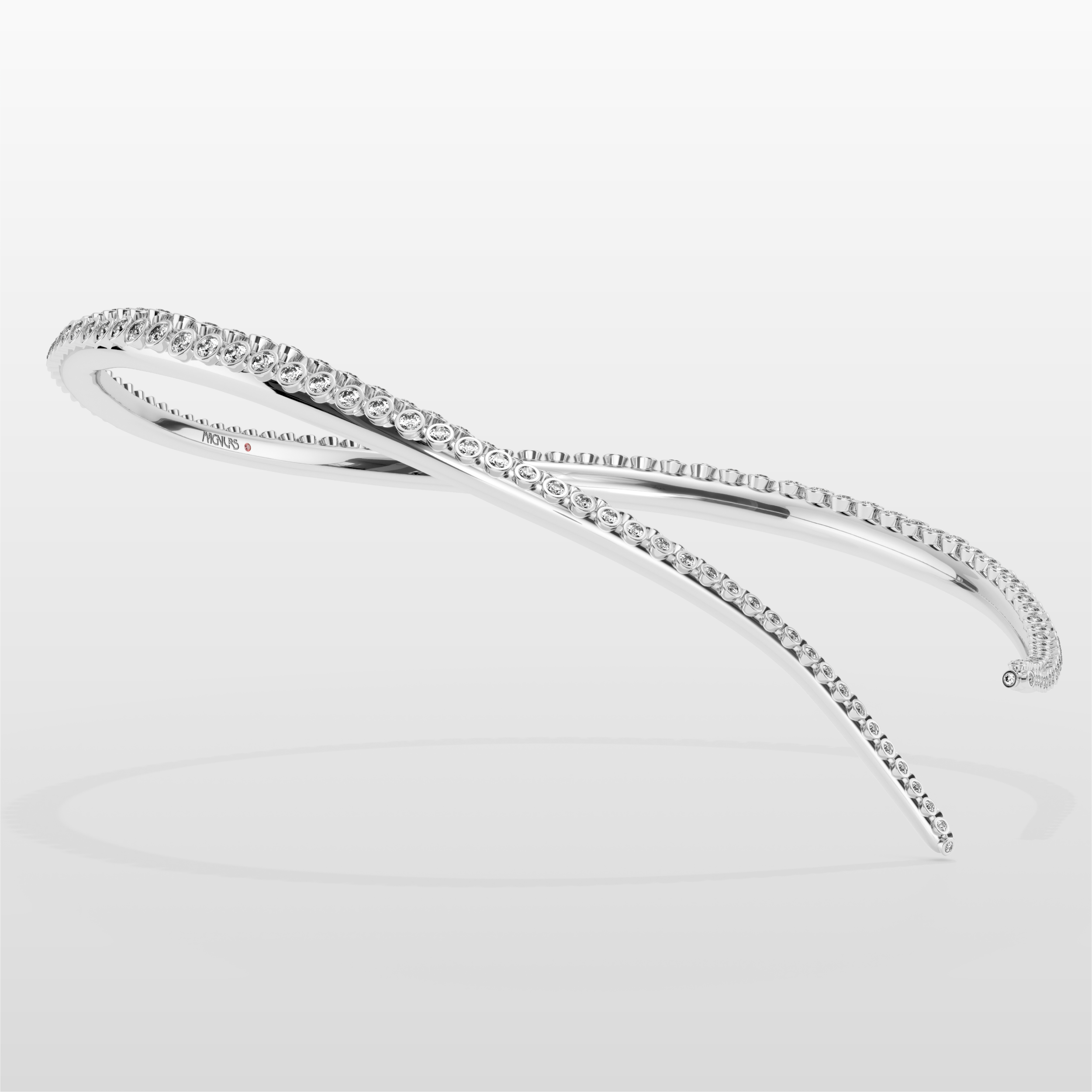 Grand Octopus Necklace - White Gold