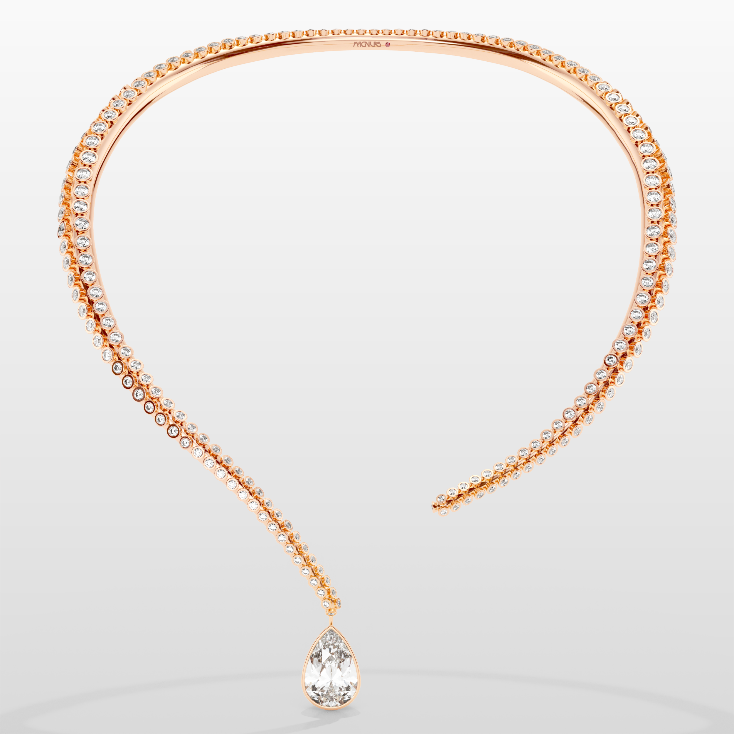 Grand Octopus Necklace - Rose Gold