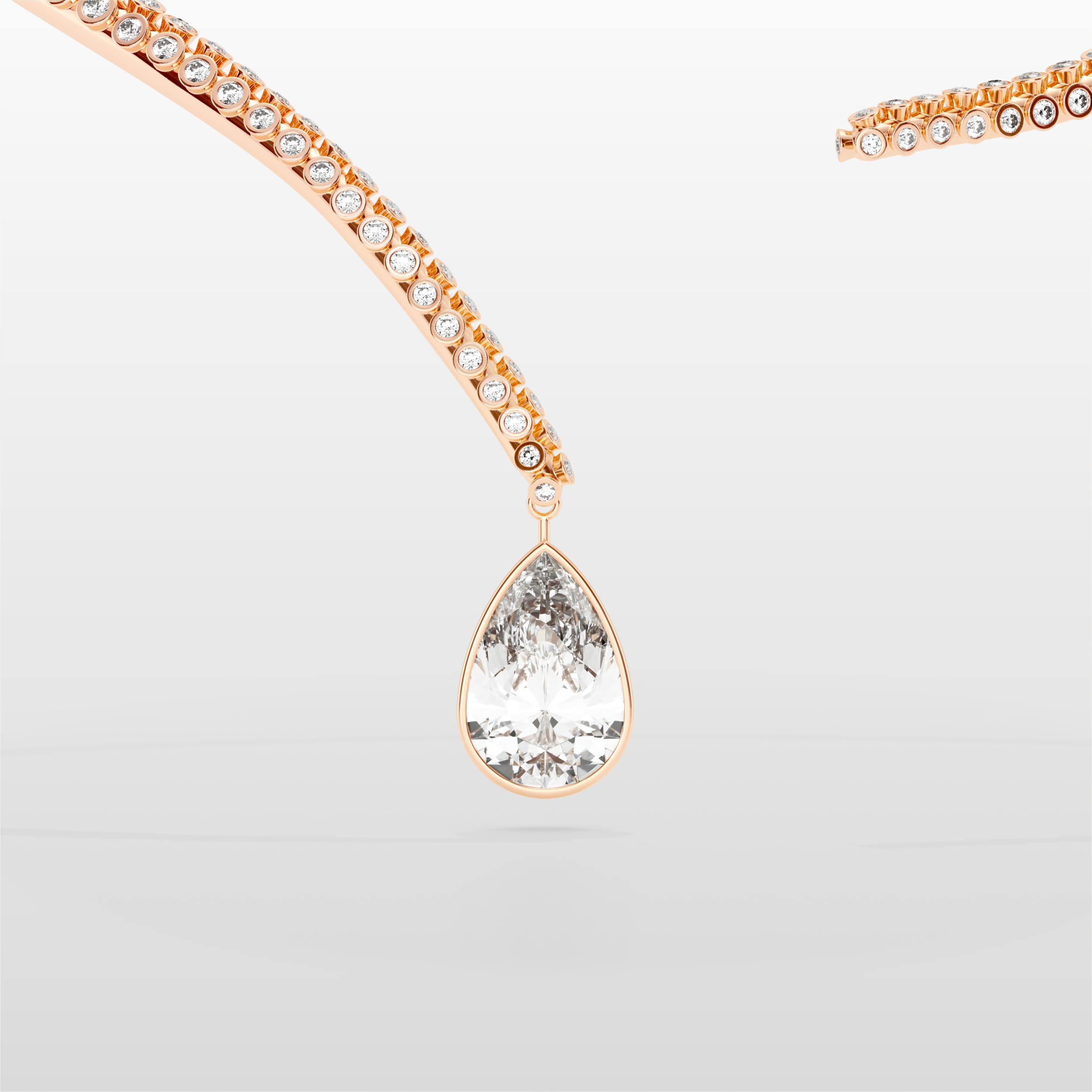 Grand Octopus Necklace - Rose Gold