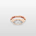 Octopus Marquise Pinky Ring - Rose Gold