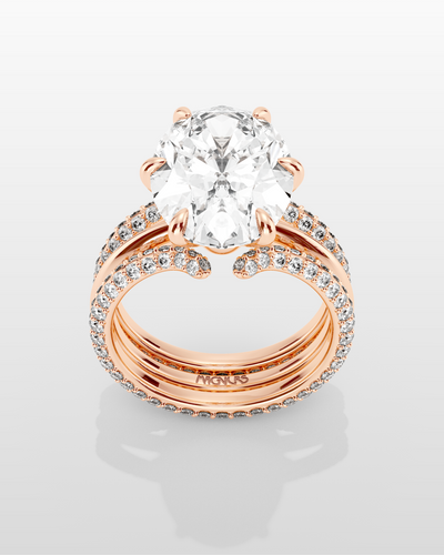 Elysian Trident Ring - Rose Gold