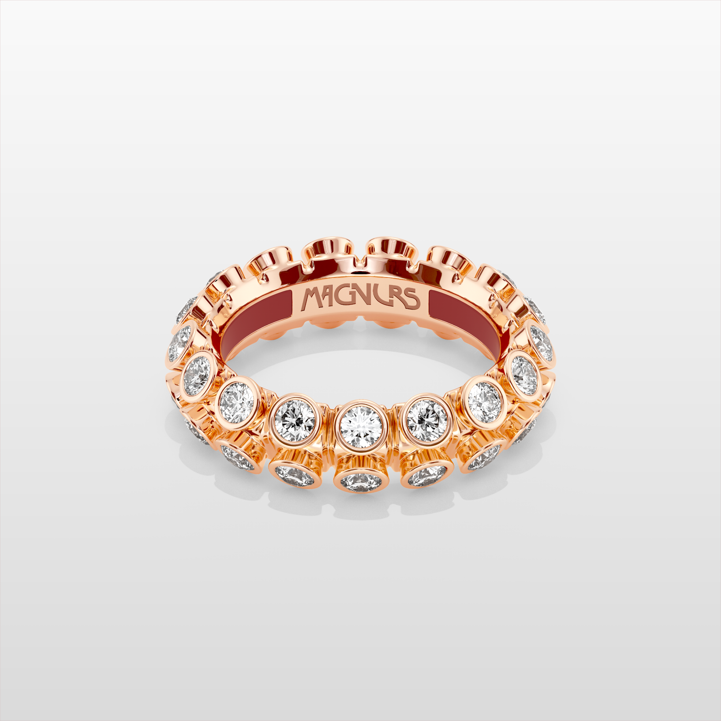 Octopus Eternity Ring, Medium Model - Rose Gold