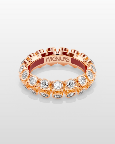 Octopus Eternity Ring, Medium Model - Rose Gold