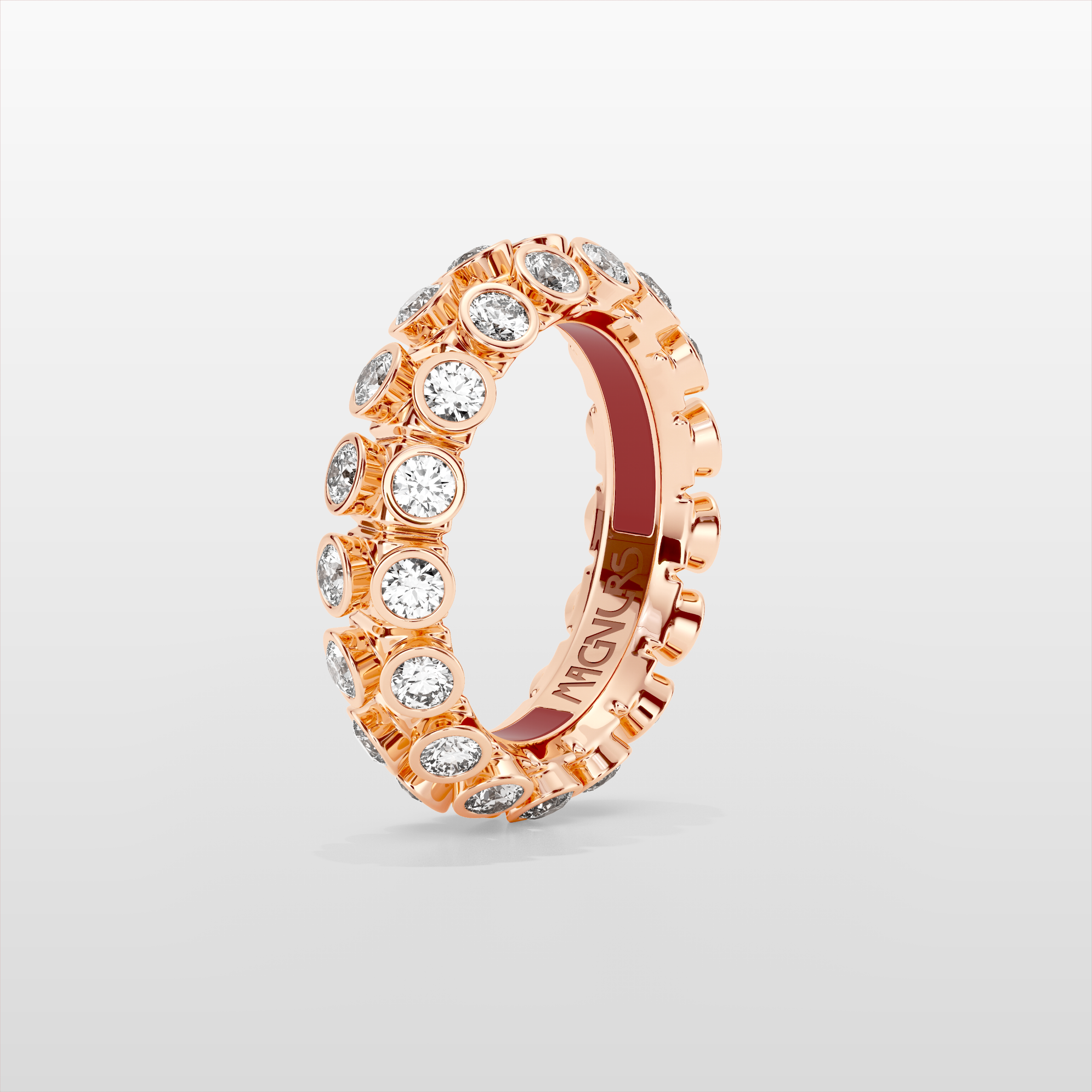 Octopus Eternity Ring, Medium Model - Rose Gold