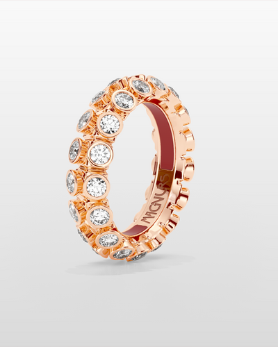 Octopus Eternity Ring, Medium Model - Rose Gold