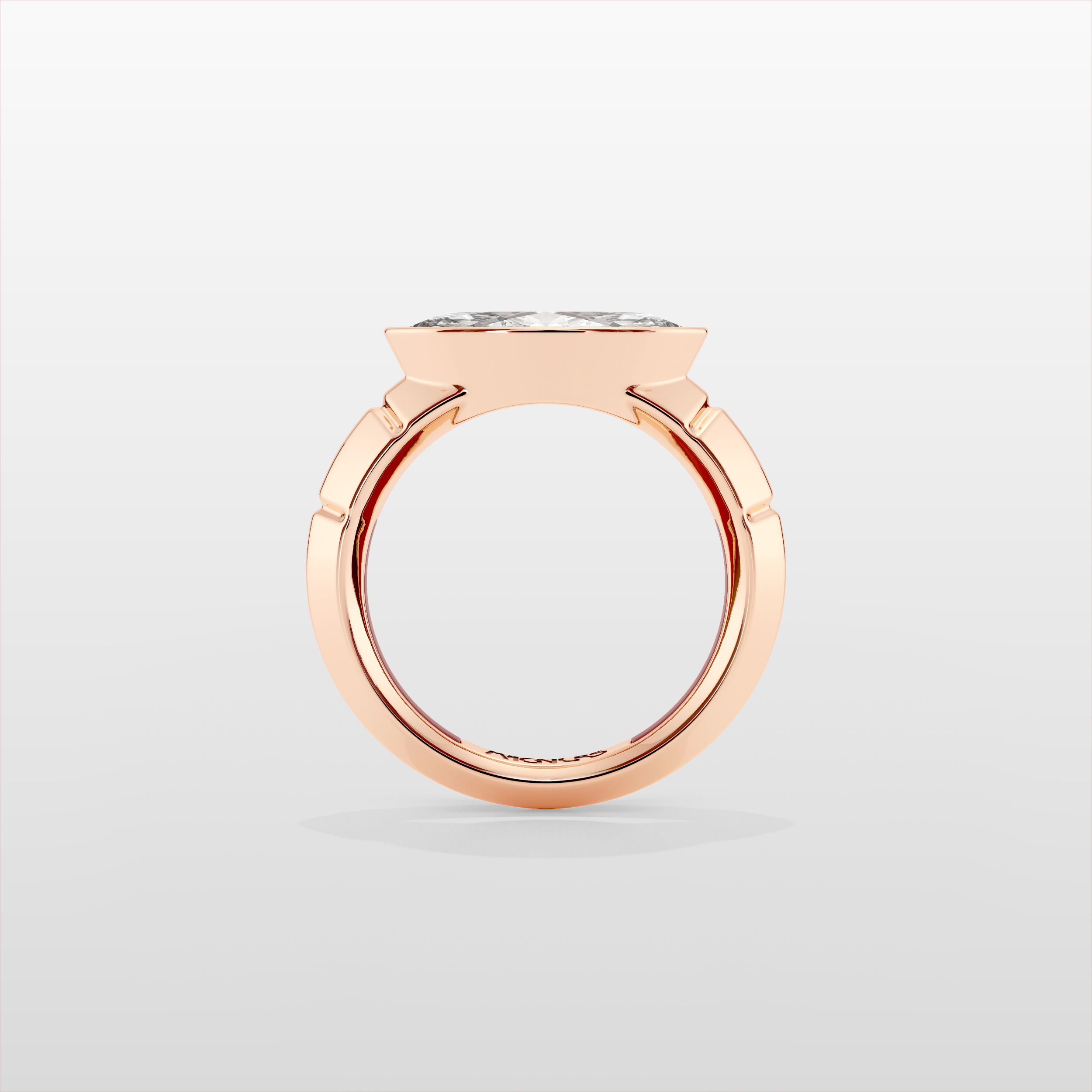 Octopus Marquise Pinky Ring - Rose Gold