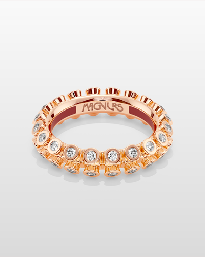 Octopus Eternity Ring, Small Model - Rose Gold