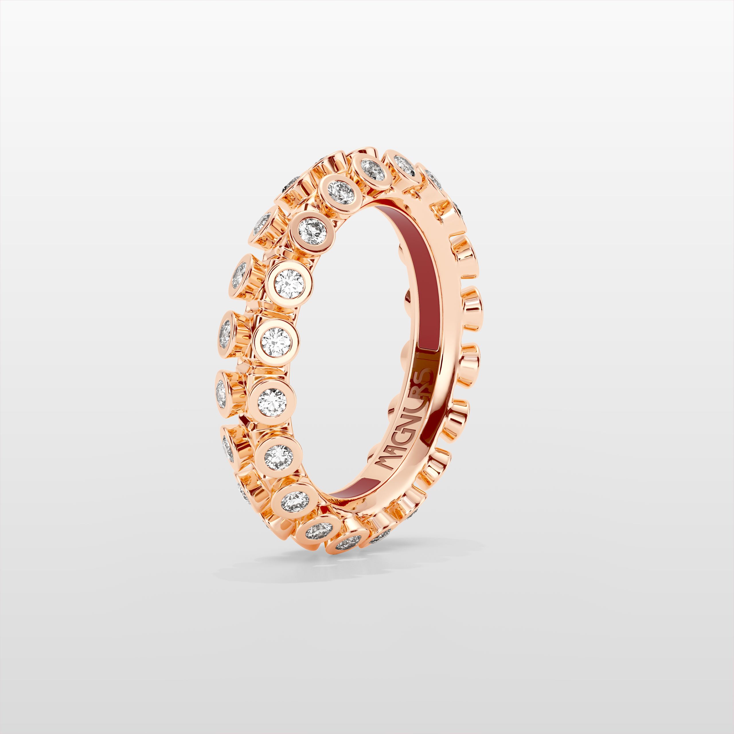 Octopus Eternity Ring, Small Model - Rose Gold