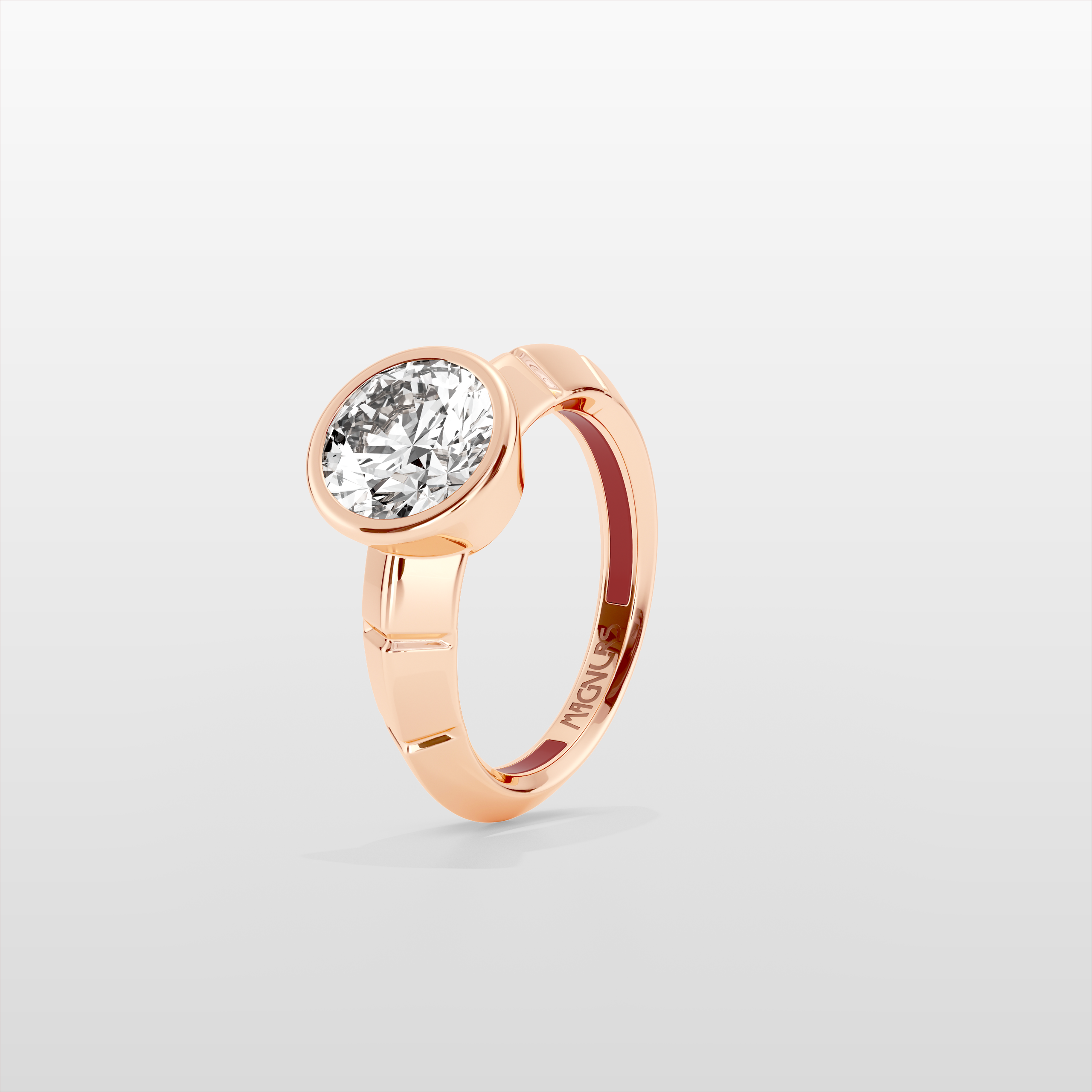 Octopus Round Pinky Ring - Rose Gold