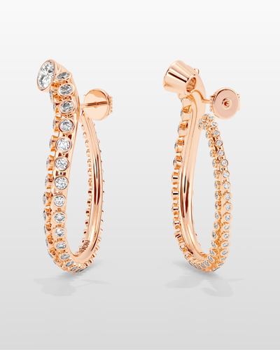 Grand Octopus Hoop Earrings - Rose Gold