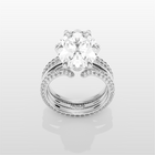 Elysian Trident Ring - White Gold