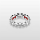 Octopus Eternity Ring, Medium Model - White Gold