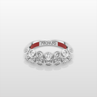 Octopus Half Eternity Ring, Medium Model - White Gold