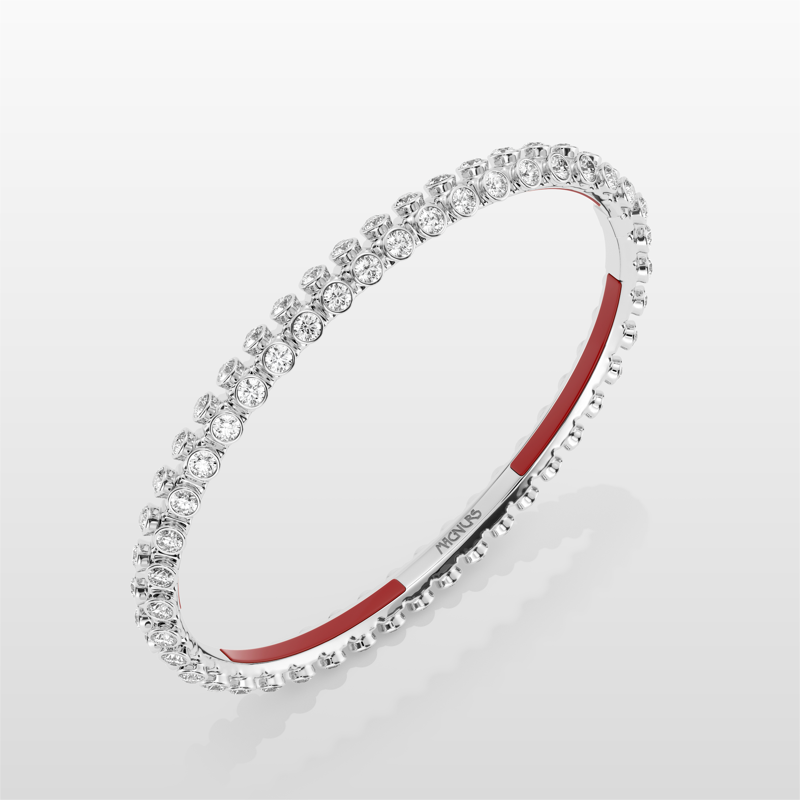 Octopus Eternity Bracelet, Medium Model - White Gold