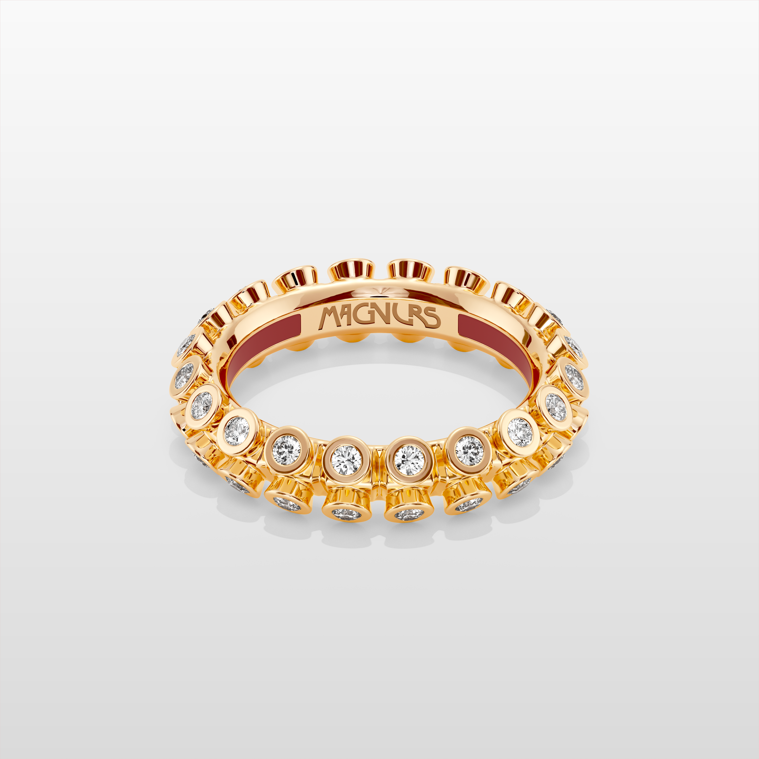 Octopus Eternity Ring, Small Model - Yellow Gold