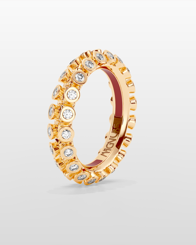 Octopus Eternity Ring, Small Model - Yellow Gold