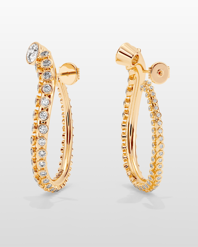 Grand Octopus Hoop Earrings - Yellow Gold